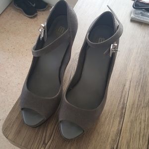 Melissa grey and black shoes